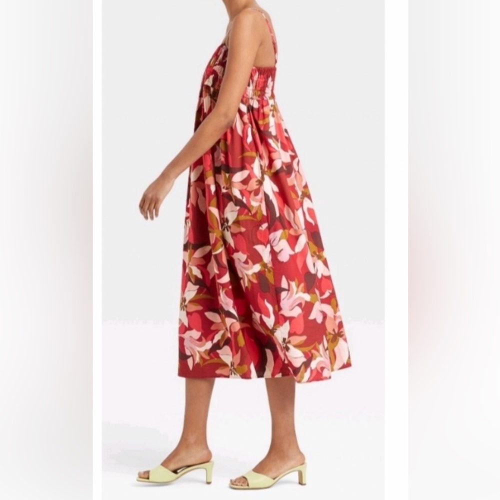 Women’s Dress Spaghetti strap A New Day Color Red/Pid XS. NWT - Picture 2 of 5